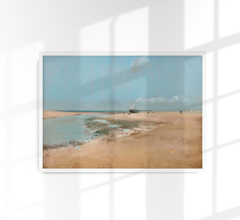 Beach at Low Tide (Mouth of the River) by Edgar Degas – Art Print — Patroa Studio