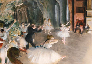 The Rehearsal Onstage by Edgar Degas