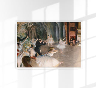 The Rehearsal Onstage by Edgar Degas