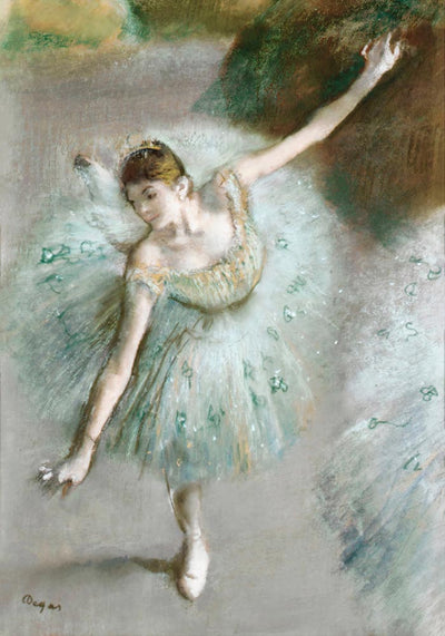 Dancer in Green by Edgar Degas – Kunstdruck