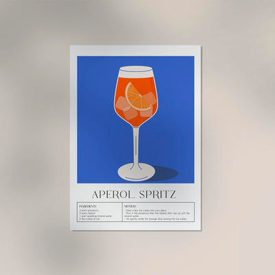 Aperol Spritz Drink Art Poster – Fine Art Print UV-resistant