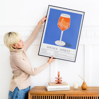 Aperol Spritz Drink Art Poster – Fine Art Print | Cocktail Art | UV‑resistent
