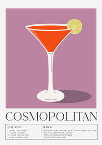 Cosmopolitan No. 2 – Fine Art Print | Cocktail Art | Modern Bar Look — Ansicht 4