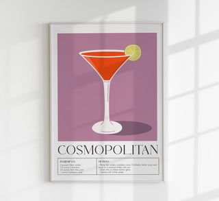 Cosmopolitan n. 2 – Fine Art Print | Cocktail Art | Moderner Barlook