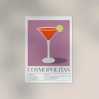 Cosmopolitan n. 2 – Fine Art Print | Cocktail Art | Moderner Barlook