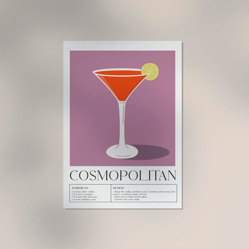 Cosmopolitan No. 2 – Fine Art Print | Cocktail Art | Modern Bar Look — Ansicht 3