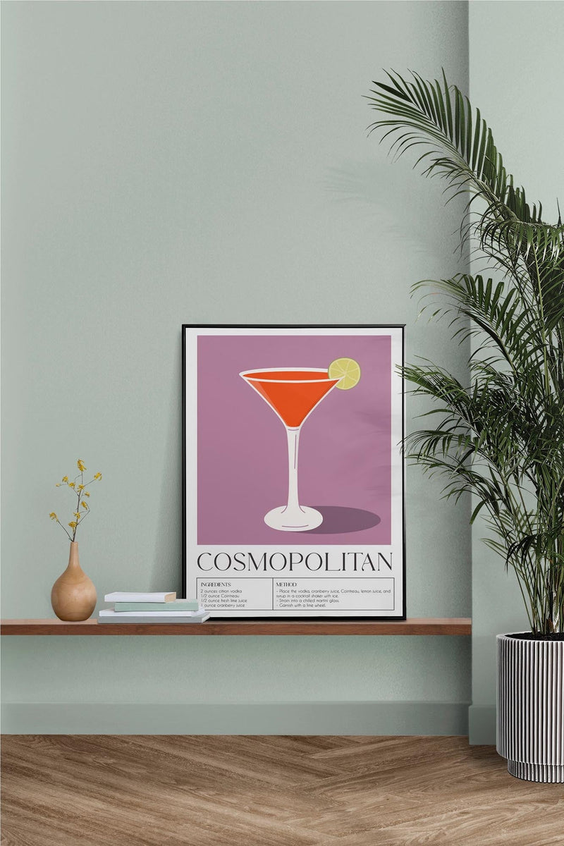 Cosmopolitan No. 2 – Fine Art Print | Cocktail Art | Modern Bar Look — Ansicht 2