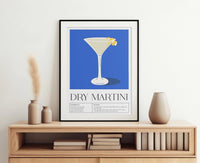 Dry Martini Drink Art Poster – Fine Art Print Cocktail Illustration — Ansicht 2