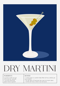 Dry Martini Art Poster – Fine Art Paper oder Canvas, mehrere Größen — Ansicht 4