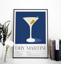 Dry Martini Art Poster – Fine Art Paper oder Canvas, mehrere Größen — Ansicht 2