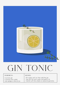 Gin Tonic Drink Art Poster – Contemporary Bar Art | Fine Art Print — Ansicht 4