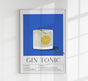 Gin Tonic Drink Art Poster – Contemporary Bar Art | Fine Art Print