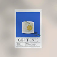 Gin Tonic Drink Art Poster – Contemporary Bar Art | Fine Art Print — Ansicht 3