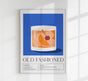 Old Fashioned Drink Art Poster – Mid-Century Modern Design
