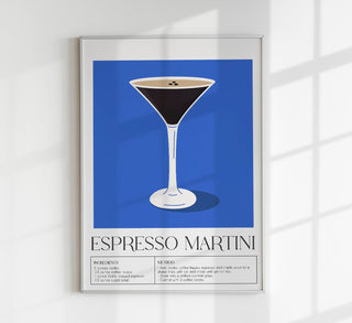 Espresso Martini Drink Art Poster – Stilvoll | Modern | Genussvoll