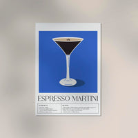 Espresso Martini Drink Art Poster – Fine Art oder Canvas, A3 bis A0 — Ansicht 3