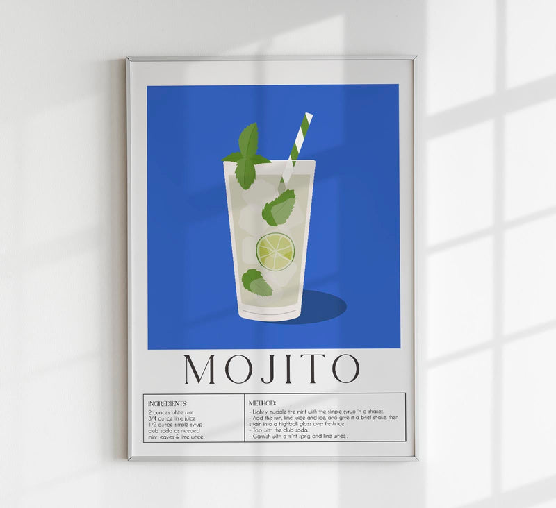 Mojito Drink Art Poster – Fine Art Print UV-resistant — Patroa Studio