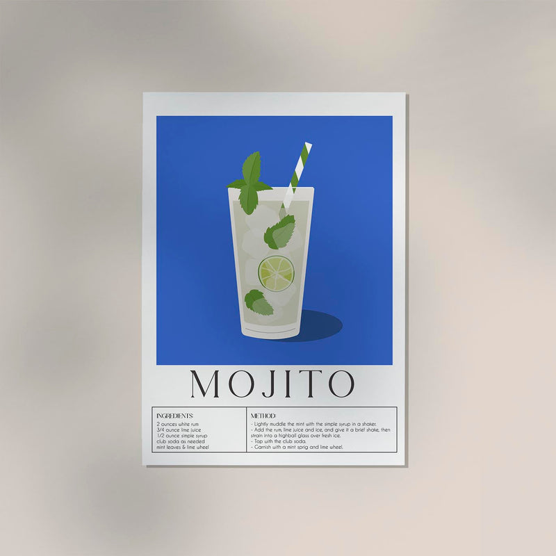 Mojito Drink Art Poster – Fine Art Print UV-resistant — Ansicht 2