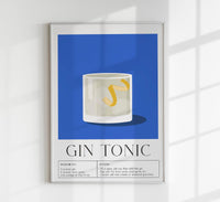 Gin Tonic Nr. 2 Drink Art Poster – Fine Art Print & Canvas — Ansicht 1