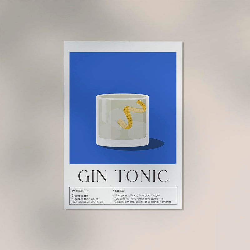 Gin Tonic Nr. 2 Drink Art Poster – Fine Art Print & Canvas — Ansicht 2
