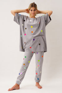 Points Bigshirt Multicolor Foil – Unisex Oversized T-Shirt — Ansicht 3