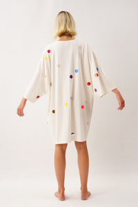 Points Bigshirt Multicolor Foil – Unisex Oversized T-Shirt — Ansicht 8