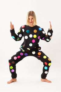 Balls Sweater Multicolor Dots Unisex Allover Print — Ansicht 6