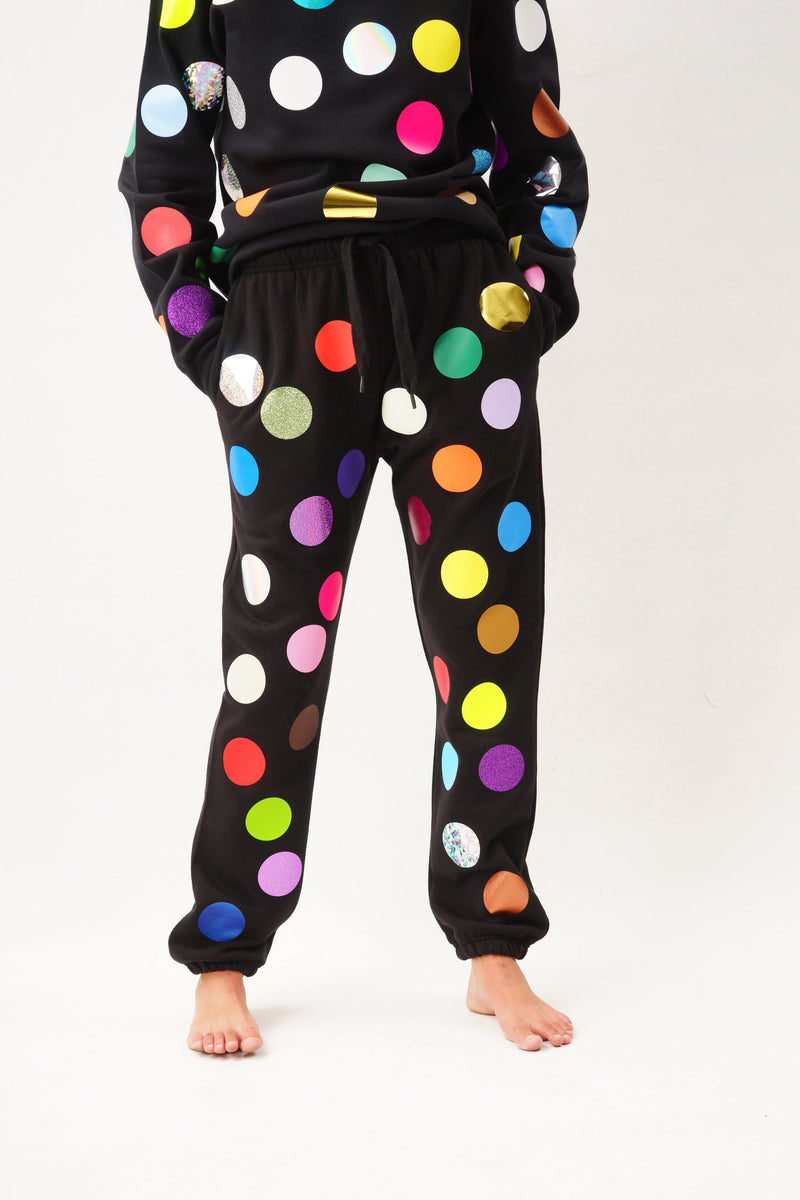 Starstyling Balls Glitter Joggers – Unisex Multicolor Glitter Allover — starstyling