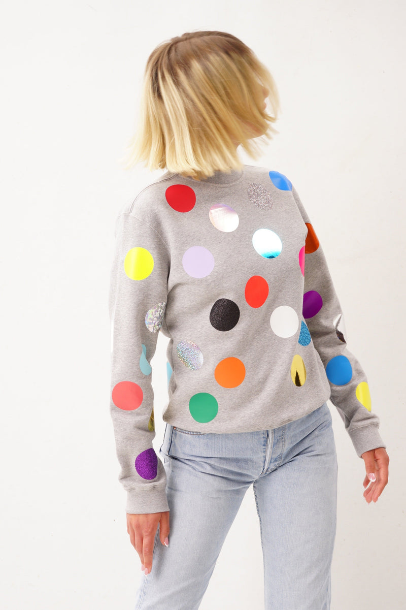 Balls Sweater Multicolor Dots Unisex Allover Print — Ansicht 3