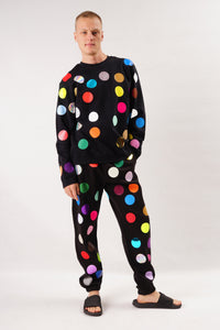 Balls Sweater Multicolor Dots Unisex Allover Print — Ansicht 4