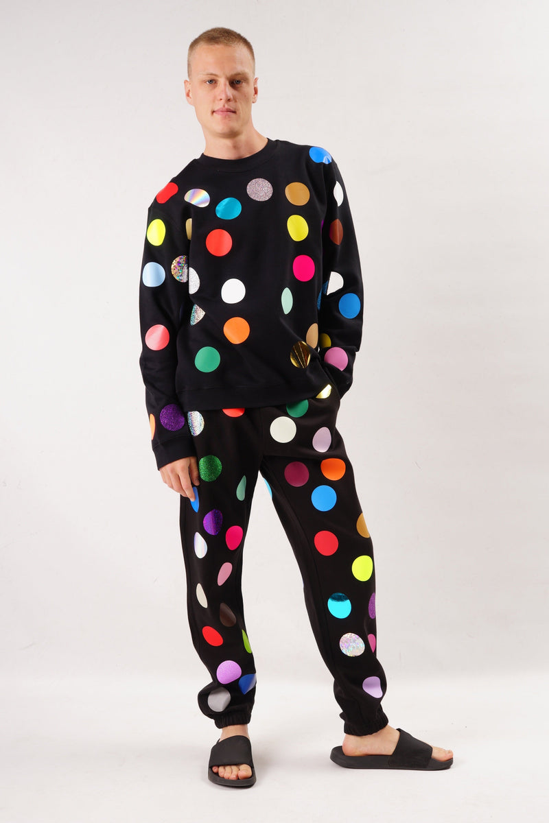 Balls Sweater Multicolor Dots Unisex Allover Print — Ansicht 4