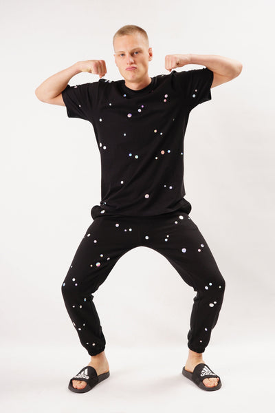 Starstyling Holo Dots T-Shirt Unisex holografischer Druck Relaxed Fit
