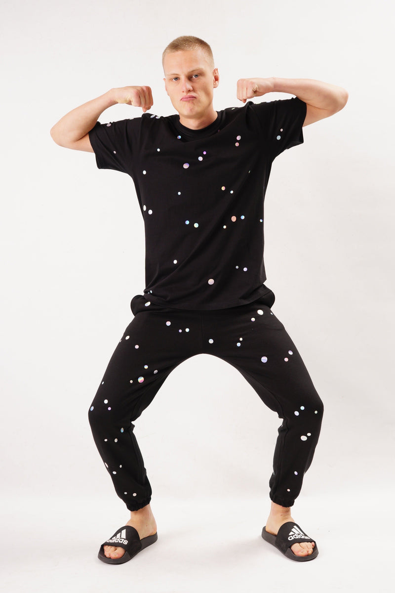 Starstyling Holo Dots T-Shirt Unisex holografischer Druck Relaxed Fit — Ansicht 3