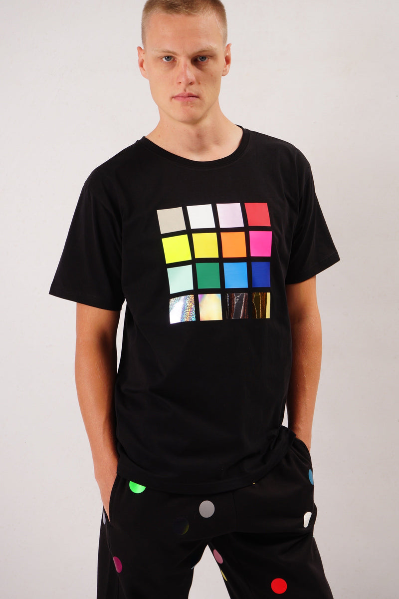 Richter T-Shirt Multicolor Foil Unisex Frontprint — Ansicht 3