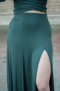 Farrah Midiskirt Deep Green – TENCEL™ Modal Midirock — Ansicht 2