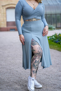 Farrah Midiskirt – Sky | TENCEL™ Modal | Sustainably Soft — Ansicht 5