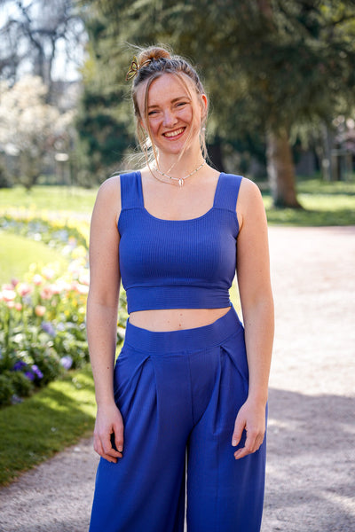Farrah Crop Top Lapis – TENCEL™ Modal, breathable & sustainable