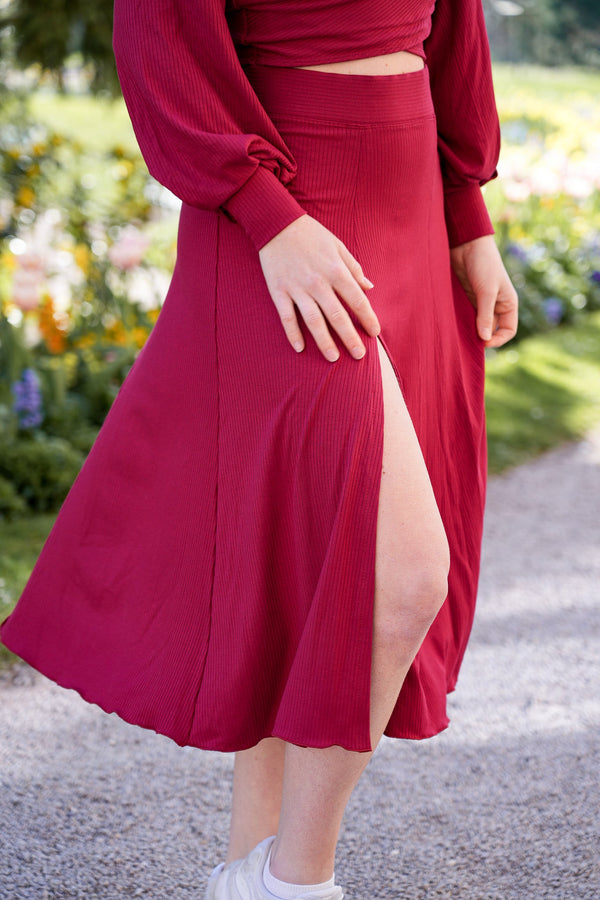 Farrah Midiskirt Berry – Women's Skirt made of TENCEL™ Modal, Elegant & Sustainable