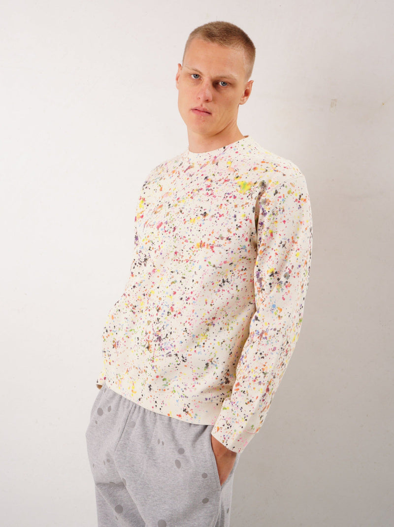 Pollo Sweater Handpainted Drip – Unisex Sweatshirt with Drip Technique — Ansicht 2
