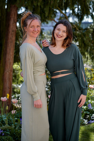 Nachhaltige Damenmode aus Tencel in zartem Grün