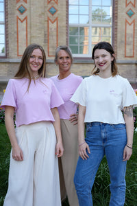 Blossom Out T-Shirt light lavender – Bio-Baumwolle, Schmetterlingsärmel — Ansicht 7