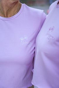 Blossom Out T-Shirt light lavender – Bio-Baumwolle, Schmetterlingsärmel — Ansicht 4