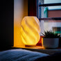 Twuro 3D-printed table lamp oak recycled PLA