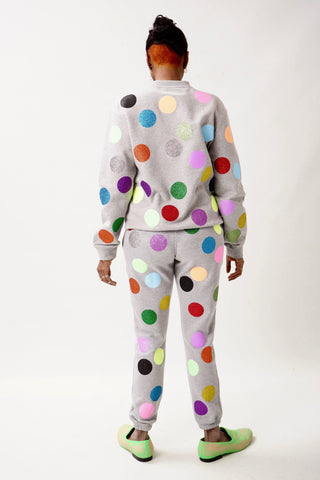 Balls Glitter Joggers – Unisex | Glitter Dots Allover | Jogger‑Fit