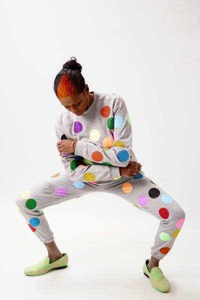 Balls Glitter Sweater Unisex – Glitzer Allover auf Sweat