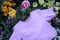Blossom Out T-Shirt light lavender – Bio-Baumwolle, Schmetterlingsärmel — Ansicht 9