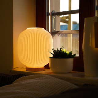 Lampe Puro | 3D-printed lamp | Warm light &amp; soft shape