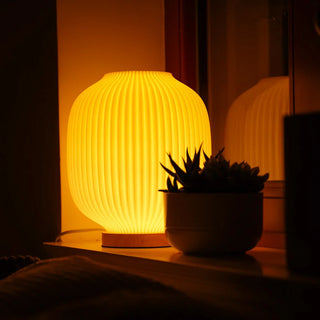 Lampe Puro | 3D-gedruckte Lampe | Warmes Licht & weiche Form