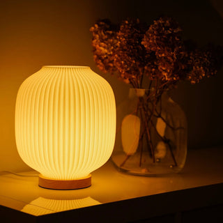 Lampe Puro | 3D-gedruckte Lampe | Warmes Licht & weiche Form