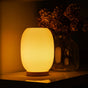 Boa 3D Printed Lamp – Bulbous Design, Recycled PLA & Oak Base